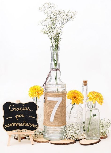 Centros de mesa para un casamiento rústico 2