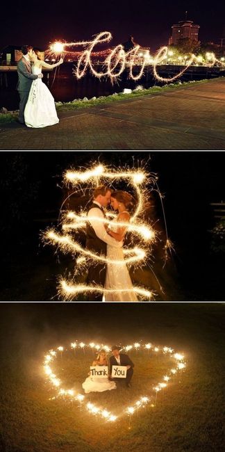 Fotos originales con estrellitas para tu casamiento de noche 2
