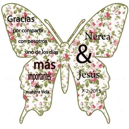 Mariposa agradecimiento
