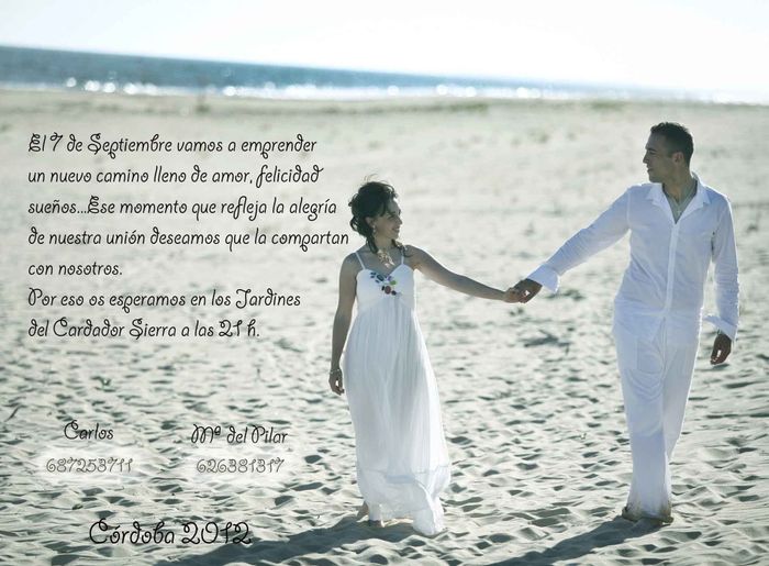 nuestra invitacion de boda 
