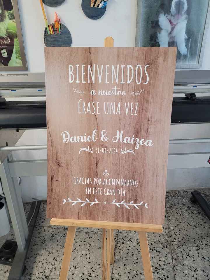 Cartel Bienvenida sos tablero - 1