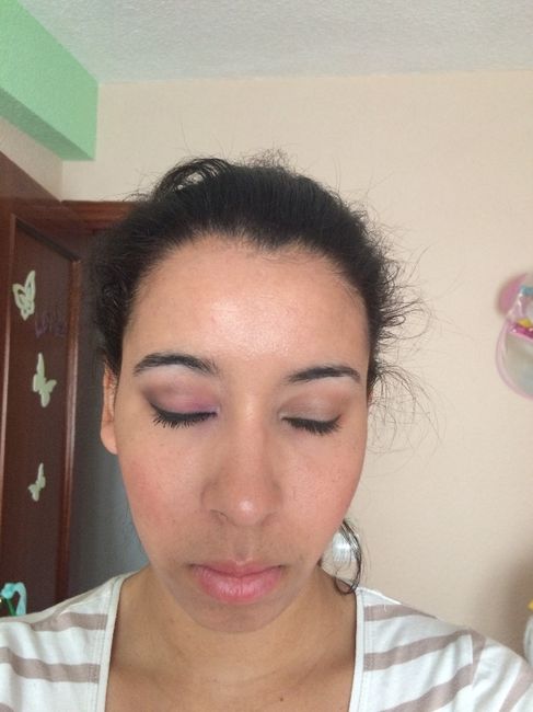 ojo con malva y negro -ojo marron 