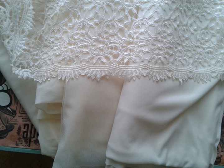Las telas de mi vestido de novia