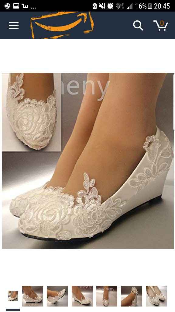 Zapatos novia tacon bajo - 3