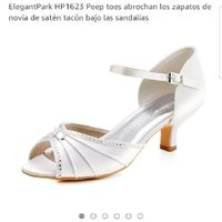 Zapatos novia tacon bajo - 1