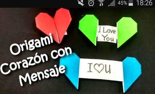 Origami de agradecimiento - 1