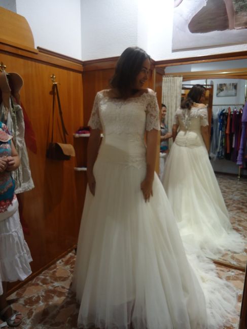 Mi vestido de novia.