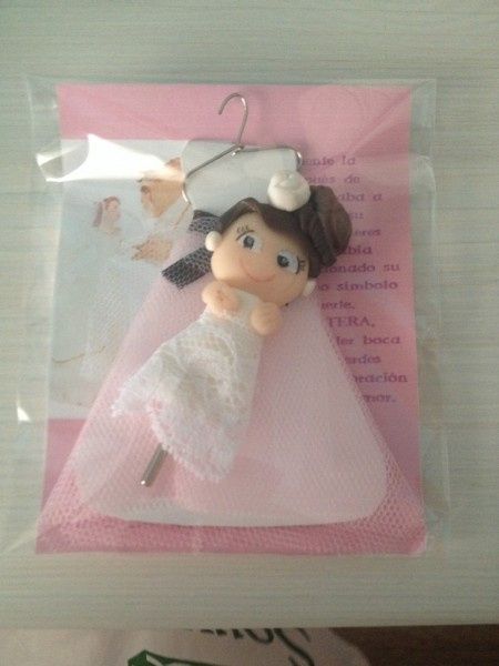 Alfileres de novias hecho con Fimo - 1