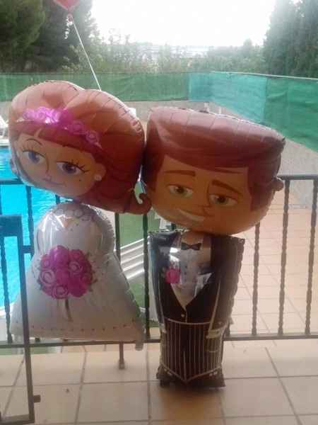 Globos novia y novio