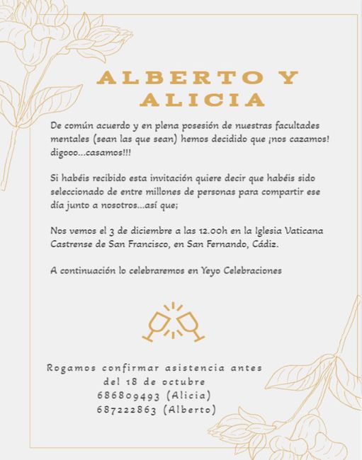 Invitaciones boda 2