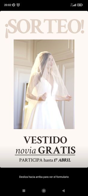 Sorteo vestido novia 1