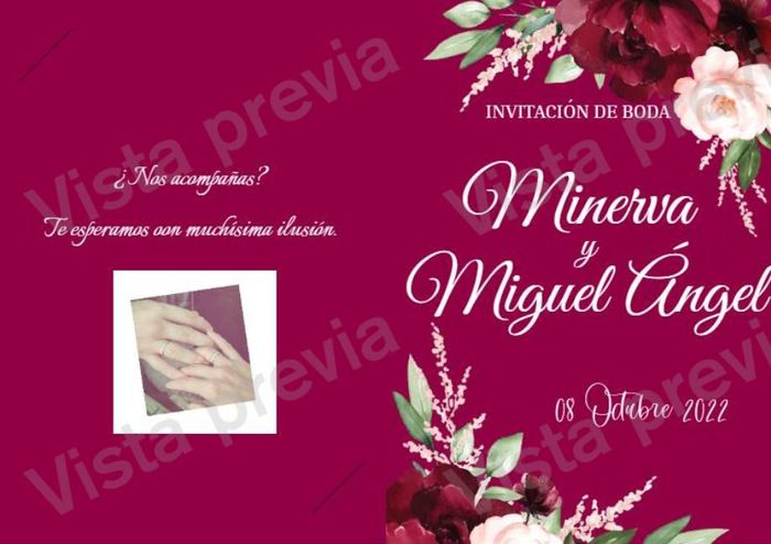 "Miner y Miguel" + "el diseño de nuestras invitaciones" 1