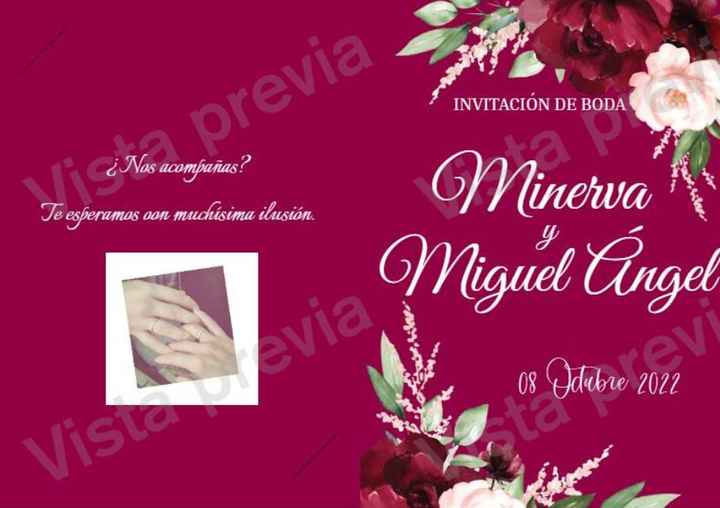 "Miner y Miguel" + "el diseño de nuestras invitaciones" - 1