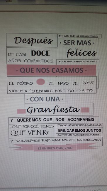 Plantillas invitaciones - 1