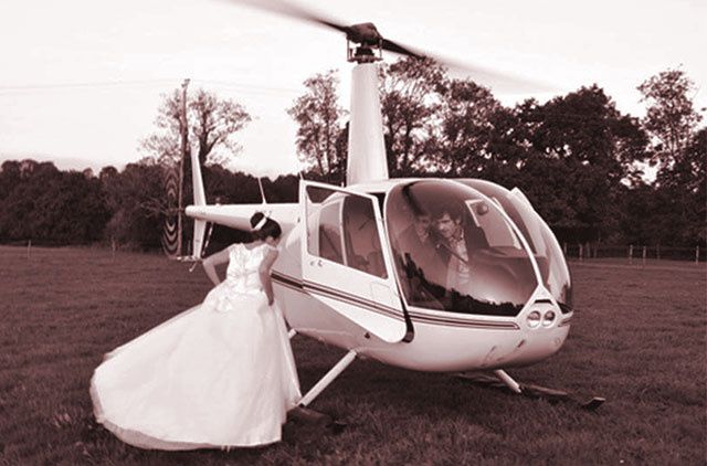 ¿Llegarías a vuestra boda en helicóptero? 1