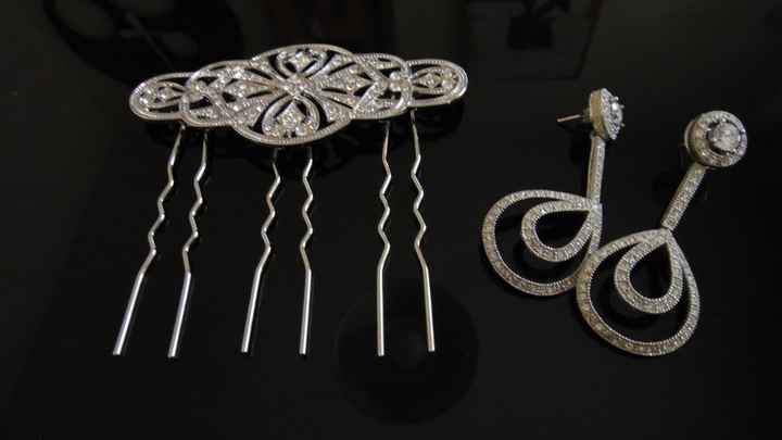 Mi peina y pendientes para la boda