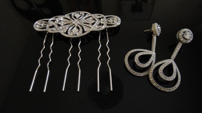 Mi peina y pendientes para la boda