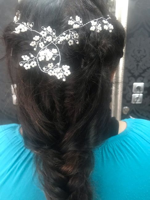 Imperdible para cola de vestido novia - 1