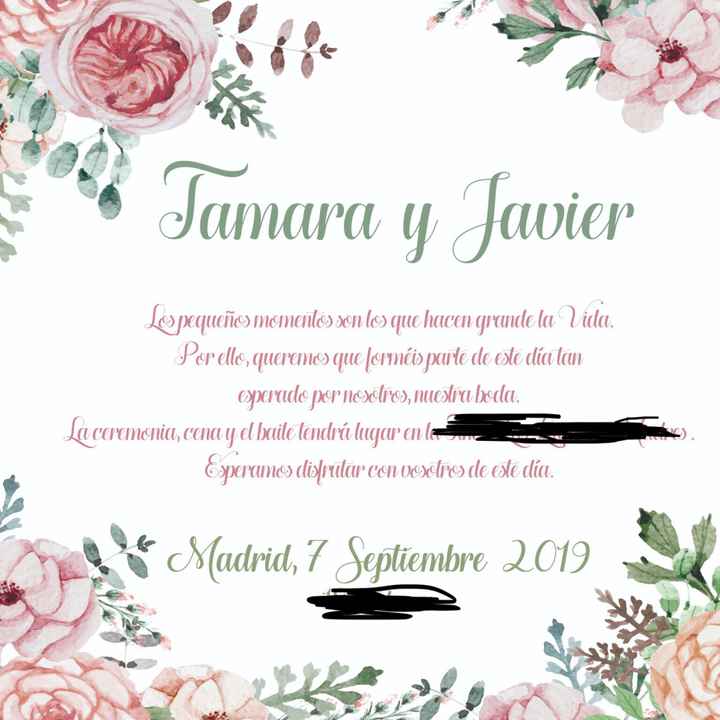 Mis invitaciones echas por mi - 1