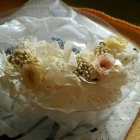 Tocado de flores + ramo - 1