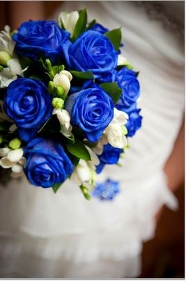 Ramo rosas azules