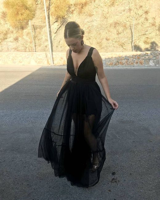 Llevar vestido negro a una boda - 1
