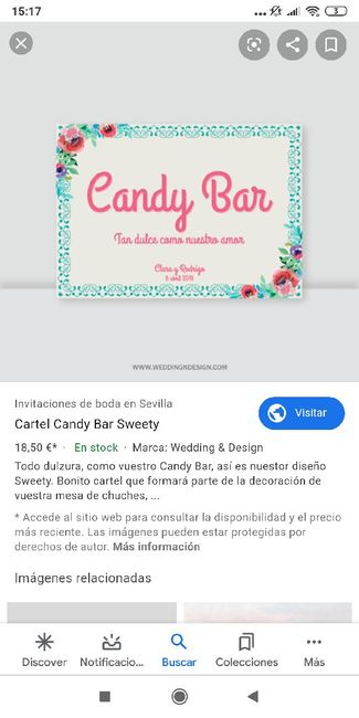 Ideas para el cartel del candy bar 2
