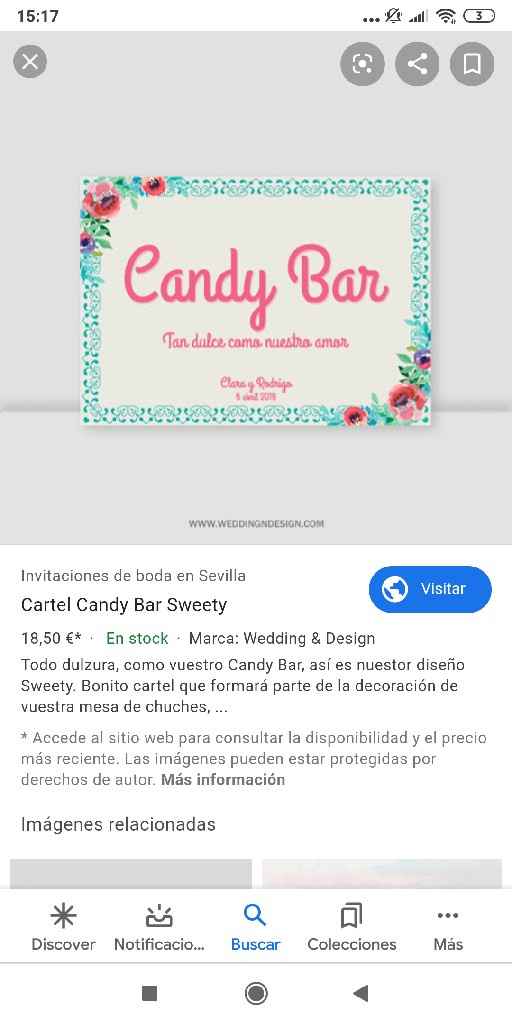 Ideas para el cartel del candy bar - 2