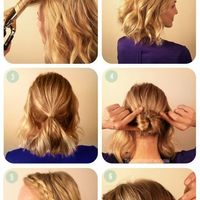 peinado trenzas para pelo corto