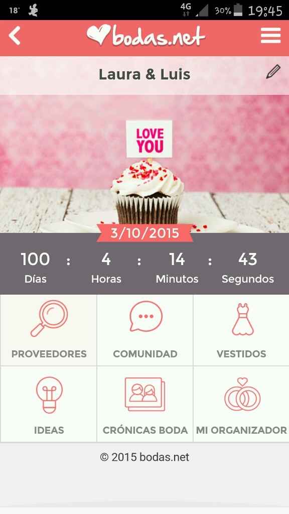 A 100 dias de nuestra boda! - 1