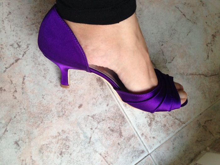 Zapatos morados. - 2