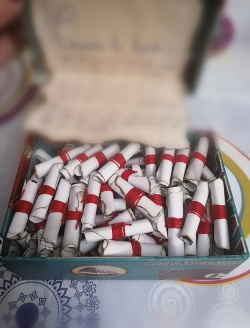 Tarjetas escritas para invitados 2