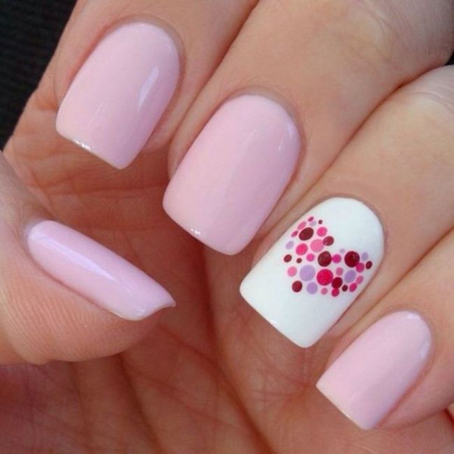 Diseños de uñas rosas 9
