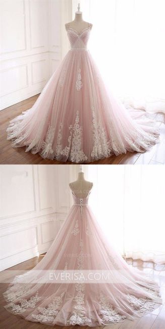 Vestidos de novia en rosa 3