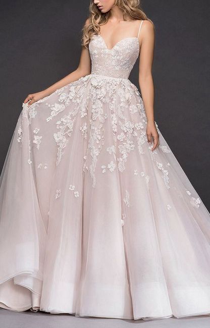 Vestidos de novia en rosa 5