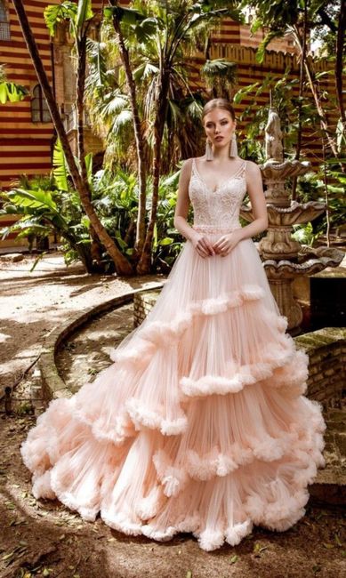 Vestidos de novia en rosa 7