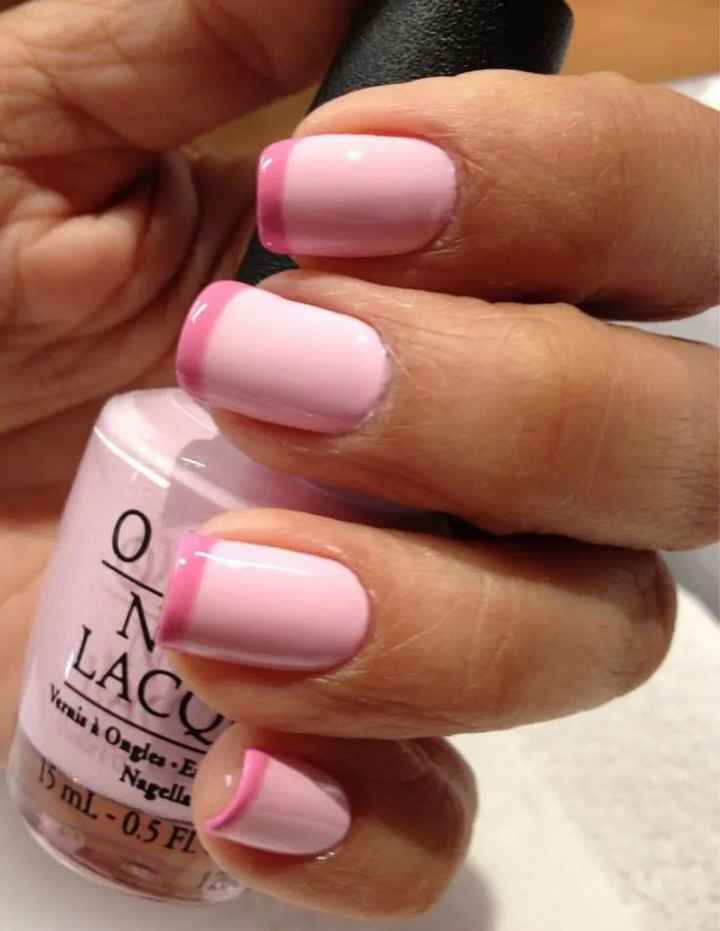 Diseños de uñas rosas - 7