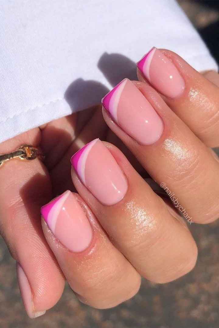 Diseños de uñas rosas - 11