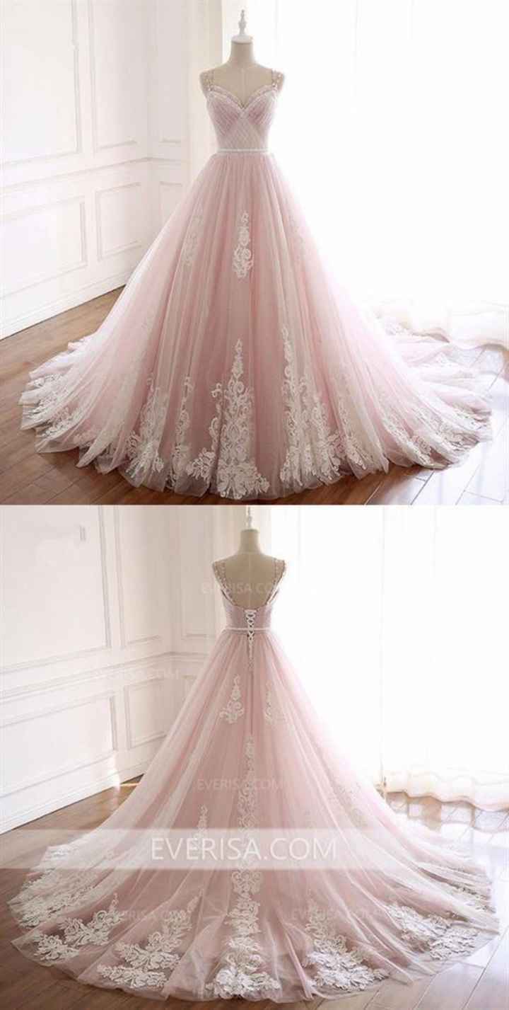 Vestidos de novia en rosa - 3