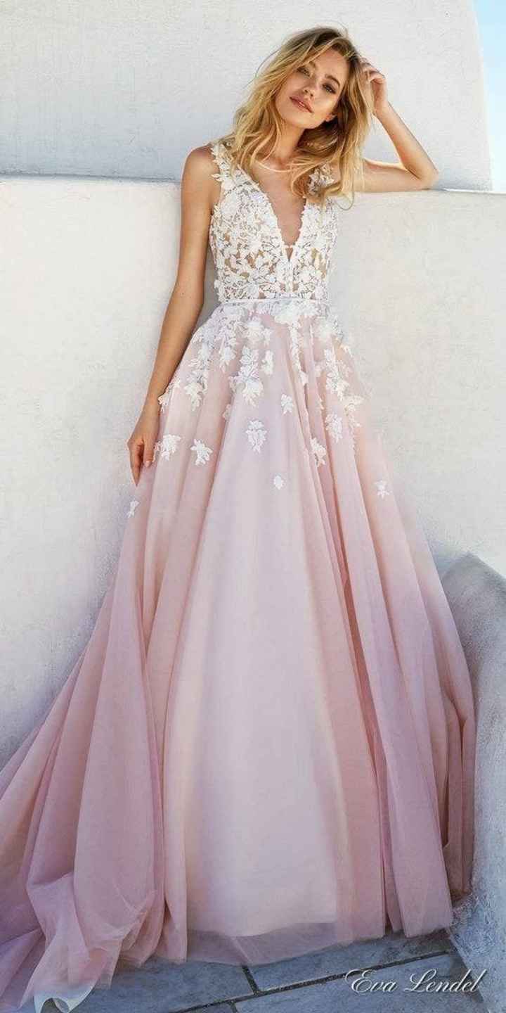 Vestidos de novia en rosa - 4