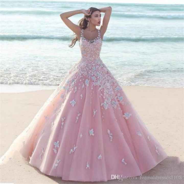 Vestidos de novia en rosa - 6