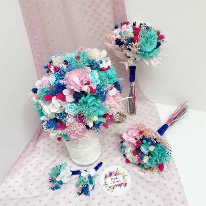Dudas:ramo y complementos flores preservadas - 1