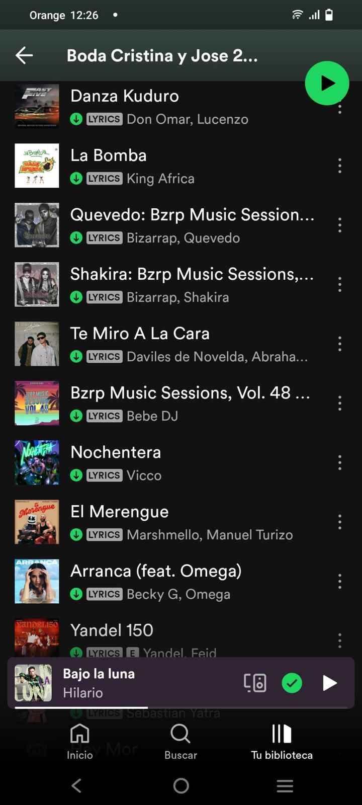 Canciones barra libre - 2