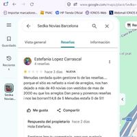 Tienda Vestidos con problemas en arreglos. - 2