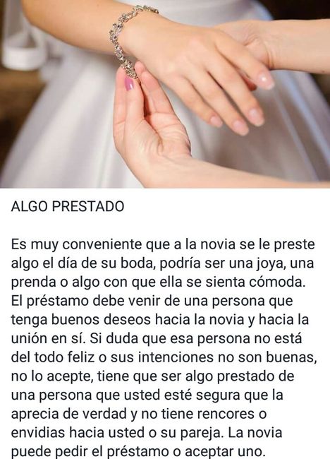 Tradiciones de novia - 1