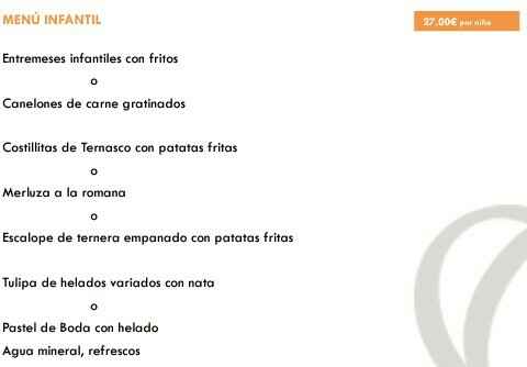 Menú niños - 1