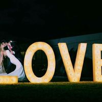 Iniciales de letras grandes para bodas - 1