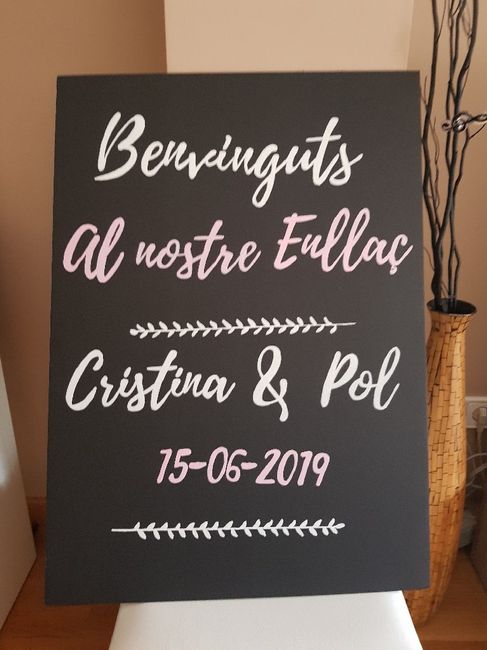 Cartel de bienvenida. - 1