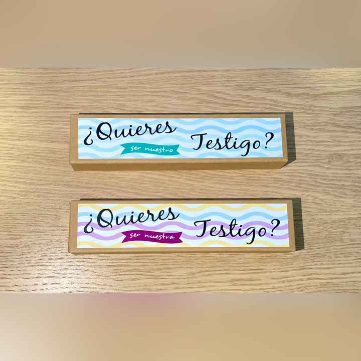 ¿Regalos para testigos? - 1