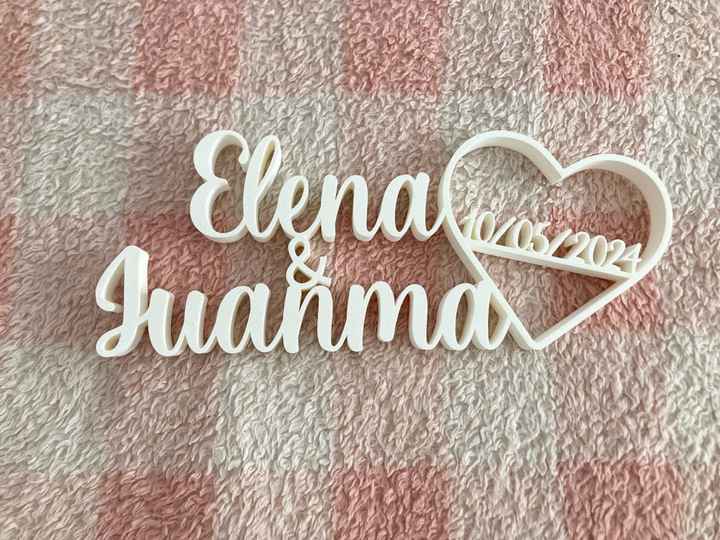 Nombres con corazón para la mesa de los novios💗 - 1